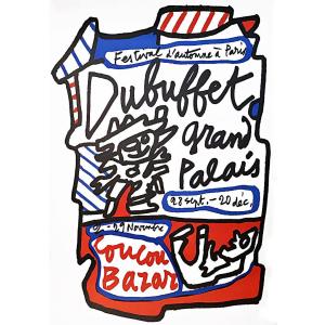 Coucou Bazar By Jean Dubuffet (1901-1985) On Arches Vellum, 159.5 X 115 Cm