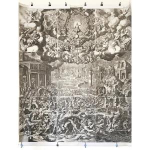 The Last Judgment, Engraving By Peeter De Jode (1570-1634), After Jean Cousin The Son