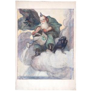 William Laparra (1873-1920), Original Drawing From 1916 For The Weekly Magazine Le Rire