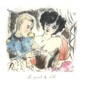 The Side Stitch, Watercolor Drawing, André Dignimont (1891-1965)