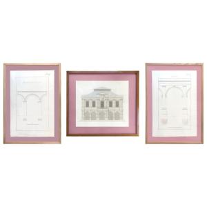 Drawings For An Architectural Competition, By Nouël, 1880-1881
