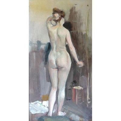 Alfred Philippe Roll (1846-1919), Back Nude, Monogrammed And Dated