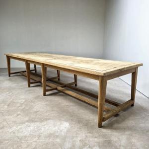 Large Oak Library Table