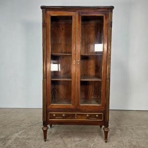 Louis XVI Period Mahogany Display Cabinet