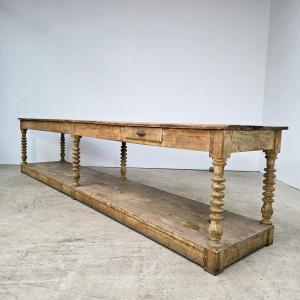 Large 19th Century Draper's Table 