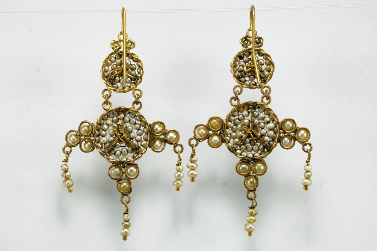 orecchini antichi in oro e perle-photo-1