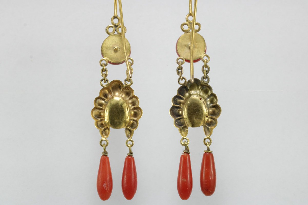 orecchini in oro e corallo-photo-2