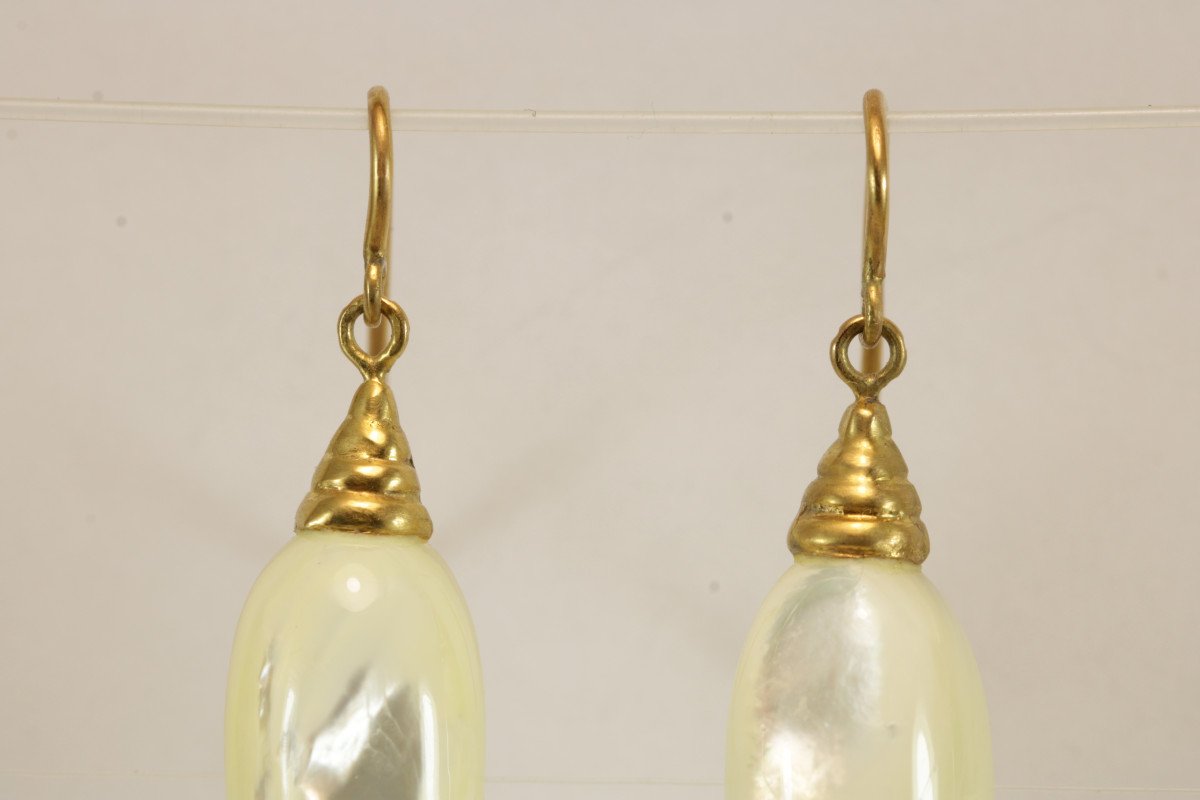 orecchini antichi in oro e madreperla-photo-4