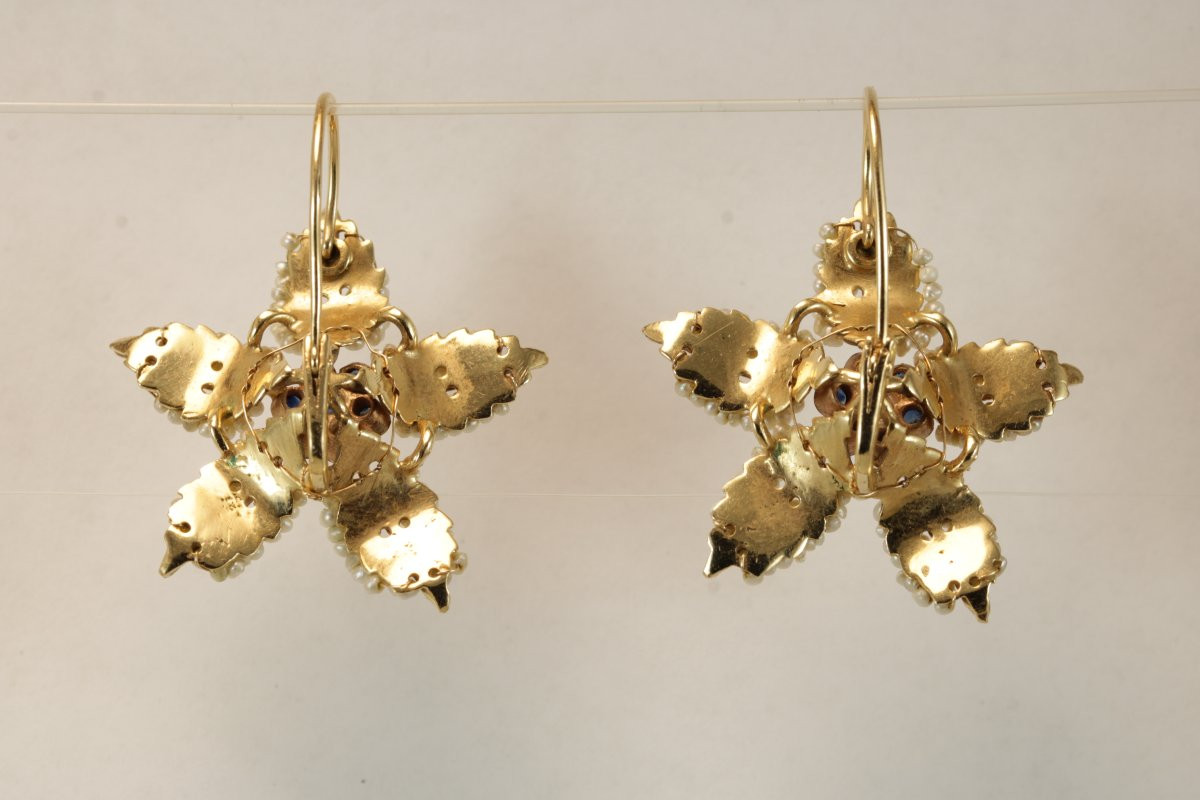 Orecchini in oro e perle-photo-3