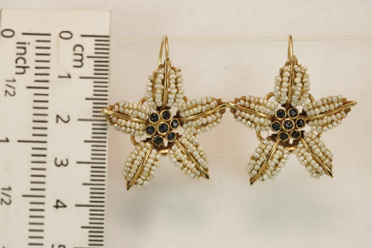 Orecchini in oro e perle-photo-4