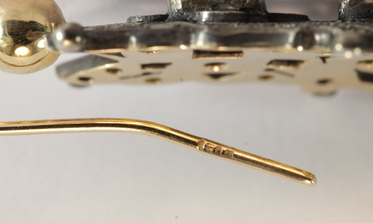 Orecchini catalani antichi oro,smeraldi e diamanti-photo-6