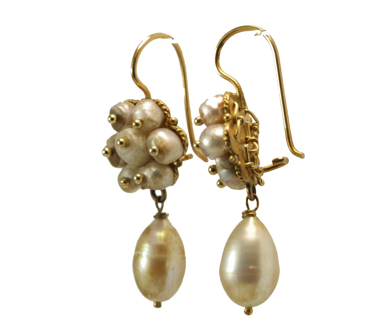 Orecchini antichi con perle-photo-3
