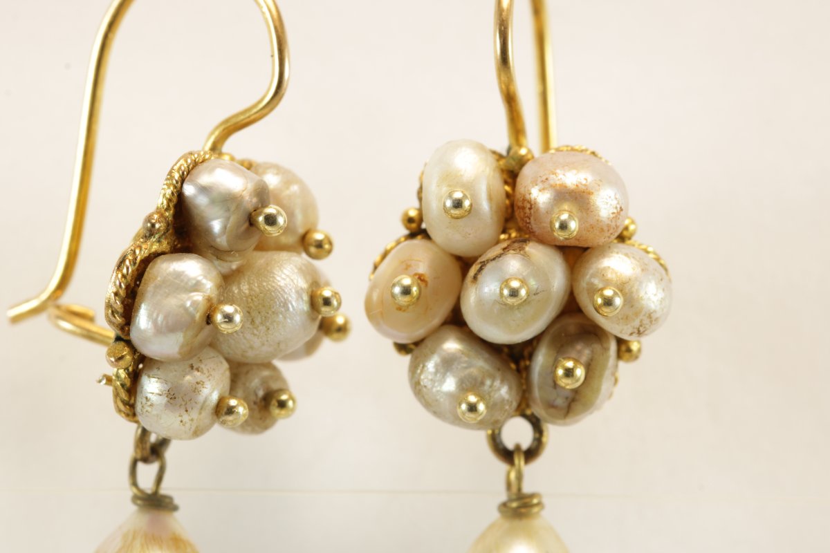 Orecchini antichi con perle-photo-4