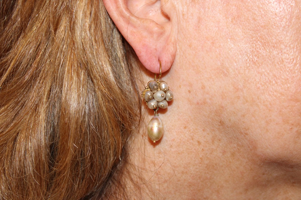 Orecchini antichi con perle-photo-4
