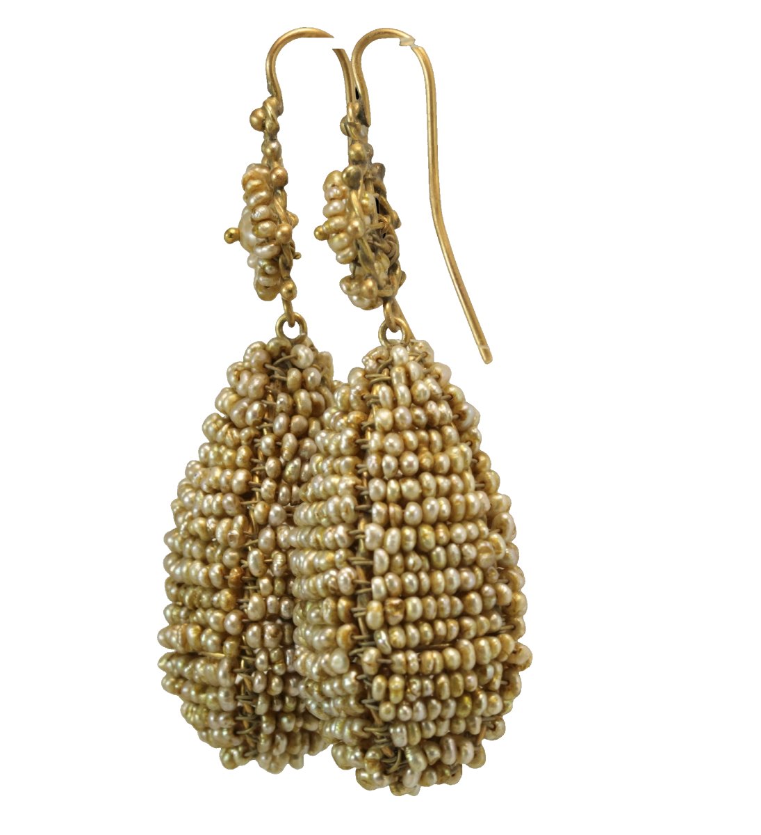 Orecchini antichi oro e perle-photo-3