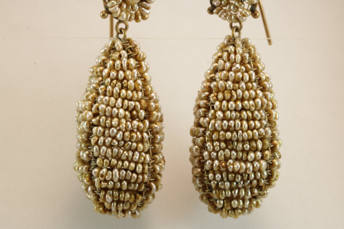 Orecchini antichi oro e perle-photo-1