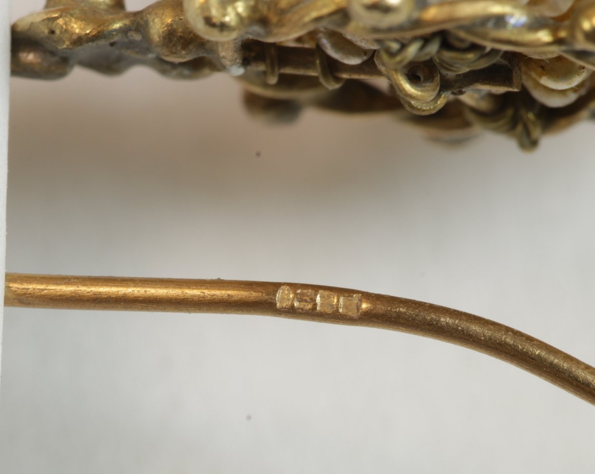 Orecchini antichi oro e perle-photo-4