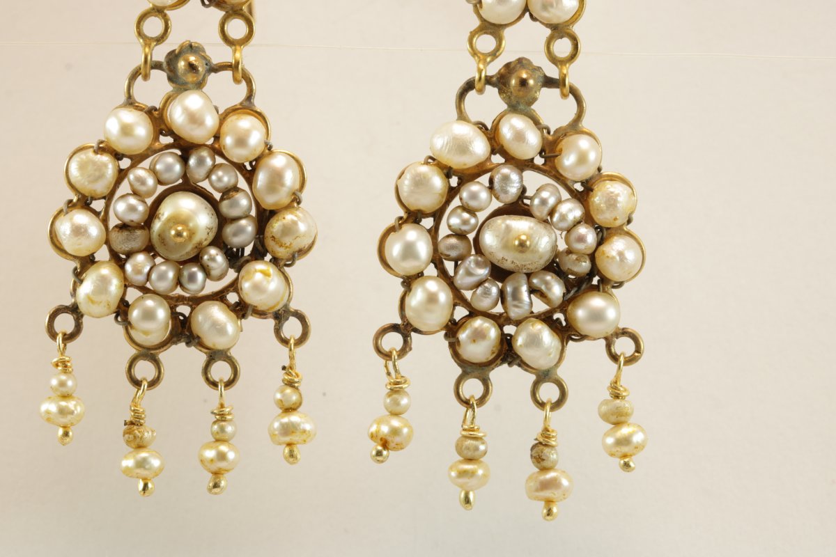 Orecchini antichi oro e perle-photo-1