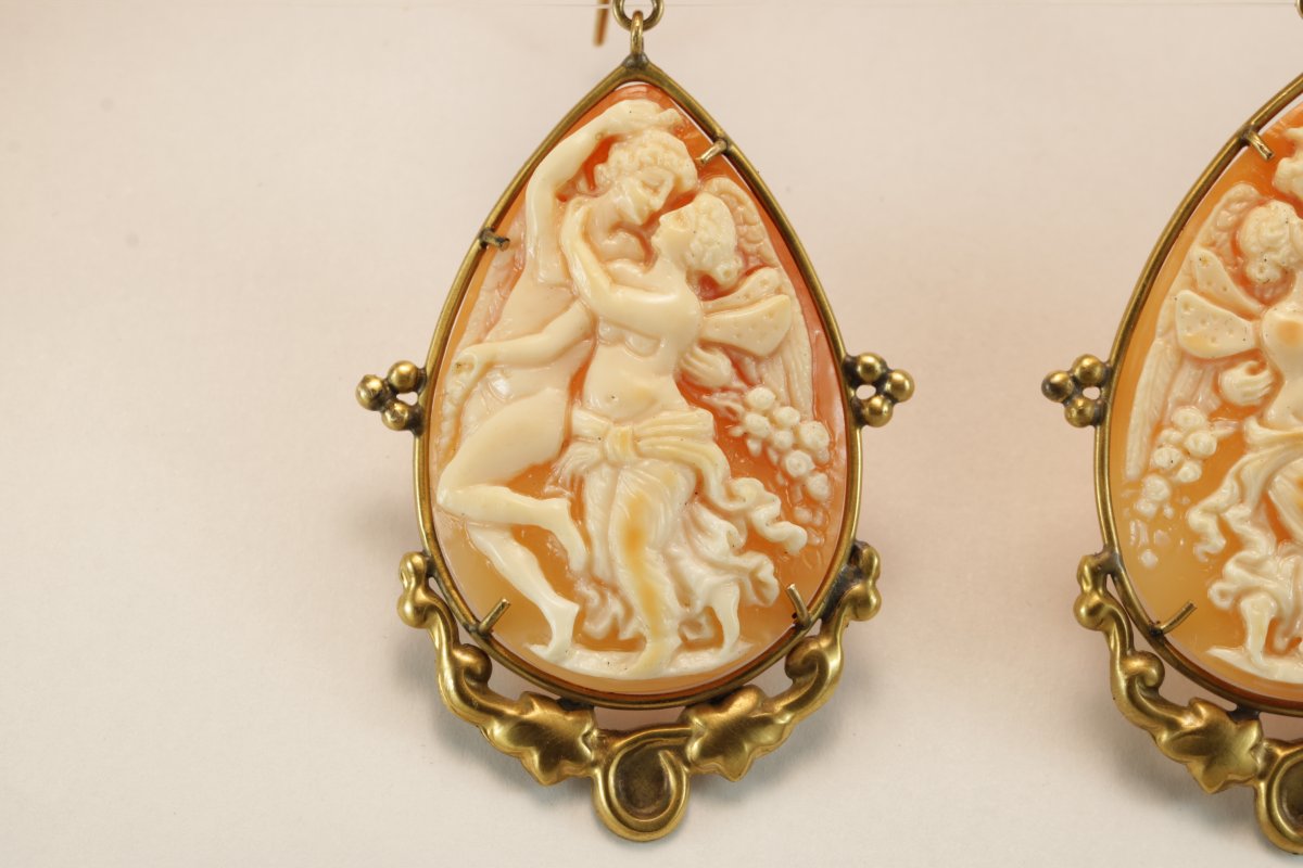 Orecchini con cammei antichi-photo-1