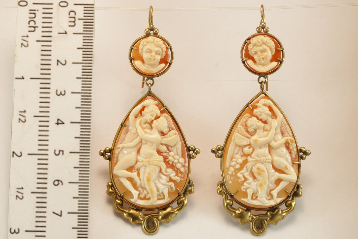 Orecchini con cammei antichi-photo-3