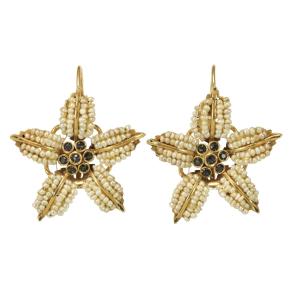 Orecchini in oro e perle