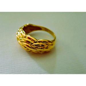 18-carat Gold Fluted Ring