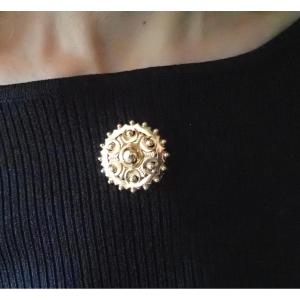 18k Rose Gold Art Deco Brooch