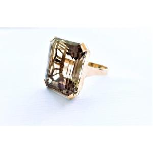 18-carat Gold Smoky Quartz Ring