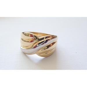 Two-tone Gadroon Ring In 18-carat Gold