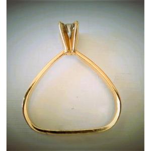 18k Gold 60s Diamond Solitaire Ring