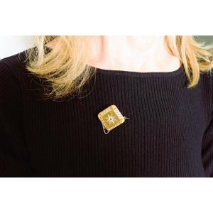 Art Deco Gold Brooch Set With 18-carat Diamonds