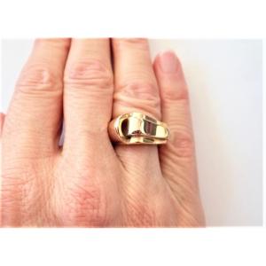 18k Rose Gold Asymmetrical Tank Ring