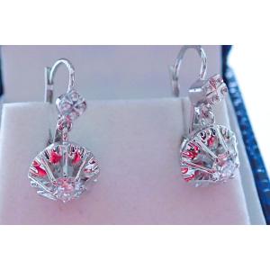 18k White Gold Diamond Earrings