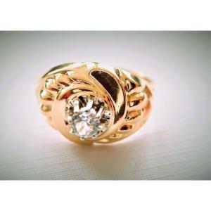 18-karat Gold Art Deco Ring