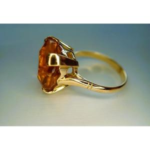 18-karat Gold Citrine Ring