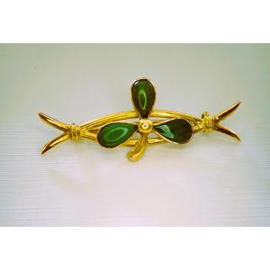 18-karat Gold Art Deco Brooch