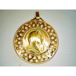 18-carat Gold Medal Of The Virgin Mary
