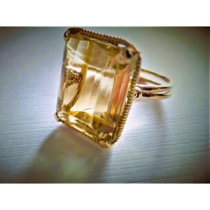 Ring Set With A Large Smoky Quartz