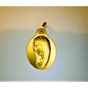 18-carat Gold Medal Of The Virgin Mary