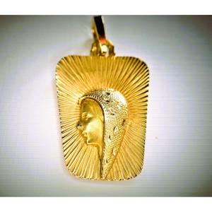 18-carat Gold Medal Of The Virgin Mary