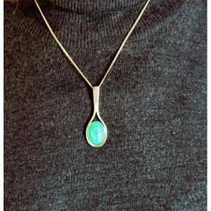 Pendant Set With A Vintage Agate