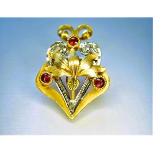 Art Deco Sautoir Slider Set With Diamonds