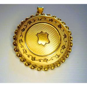 Napoleon III 18-carat Gold Pendant And Brooch 