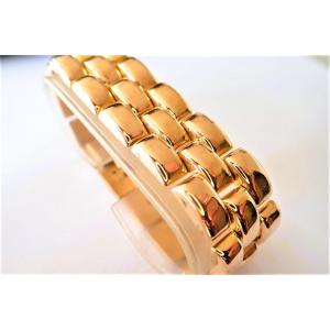 Art Deco Tank Bracelet With Gadrooned Links In 18-carat Gold
