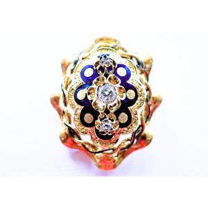 Art Deco Brooch In 18-carat Gold