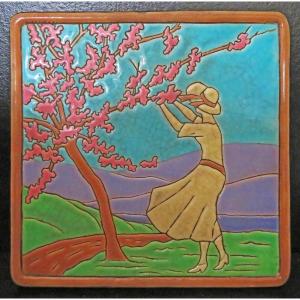 Trivet In Longwy Enamel.