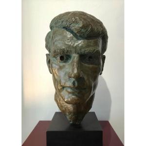 Sculpture Of A Man's Head.