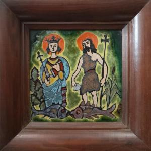 Enamelled Ceramic By François Miró.