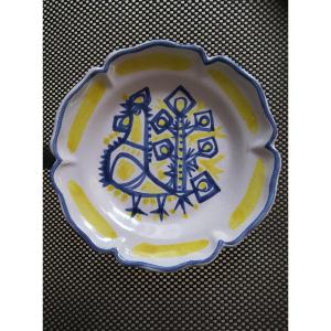Plate By Suzanne Ramié, Atelier Madoura.