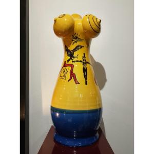 Large Anthropomorphic Vase Depicting A Woman.